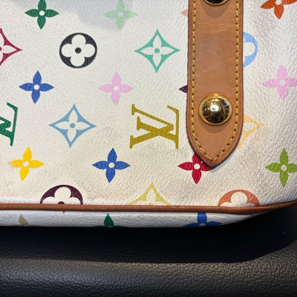 LOUIS VUITTON Takashi Murakami Monogram Multicolore Rita Bag White M40125 - Picture 8 of 16